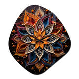 Hinduism Rangoli Whispers - Asymmetric Metal Wall Clock