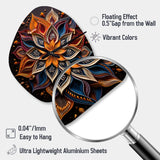 Hinduism Rangoli Whispers - Asymmetric Metal Wall Clock