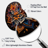 Hinduism Rangoli Whispers - Asymmetric Metal Wall Clock