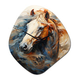 Horse Grace Portrait I - Asymmetric Metal Wall Clock