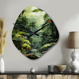 Sounds Of The Jungle - Asymmetric Metal Wall Clock