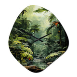 Sounds Of The Jungle - Asymmetric Metal Wall Clock