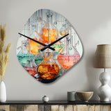 Scientist S Domain Laboratories I - Asymmetric Metal Wall Clock
