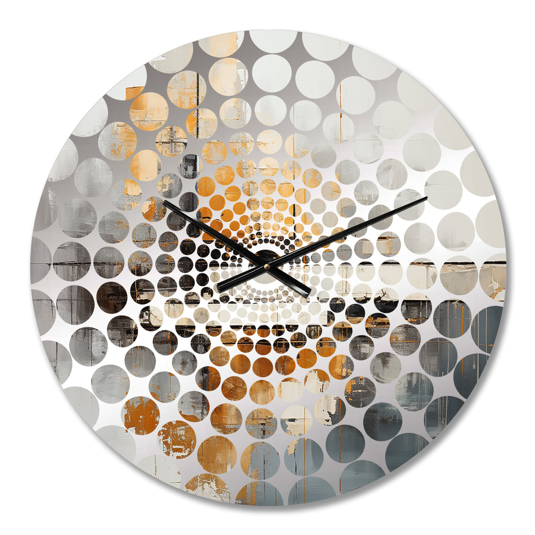 Lakehouse Foilage Solitude - Landscapes Metal Wall Clock