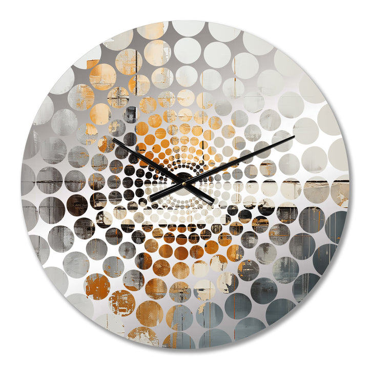 Lakehouse Foilage Solitude - Landscapes Metal Wall Clock