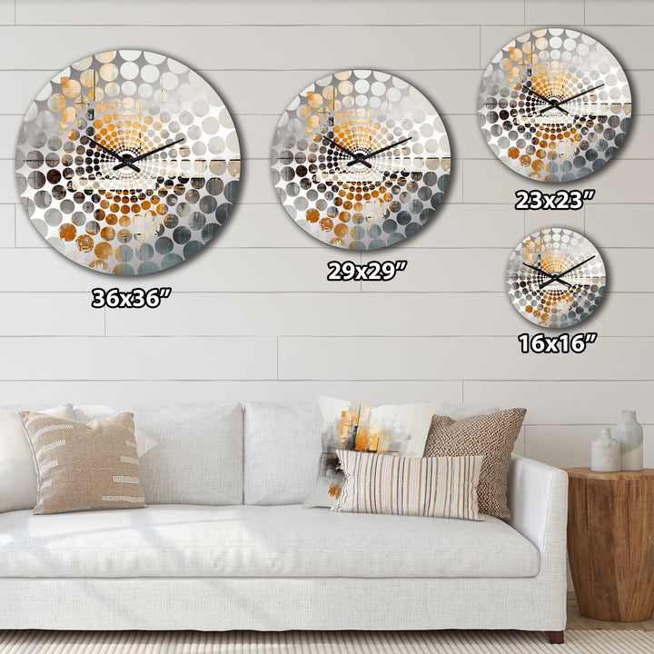 Lakehouse Foilage Solitude - Landscapes Metal Wall Clock