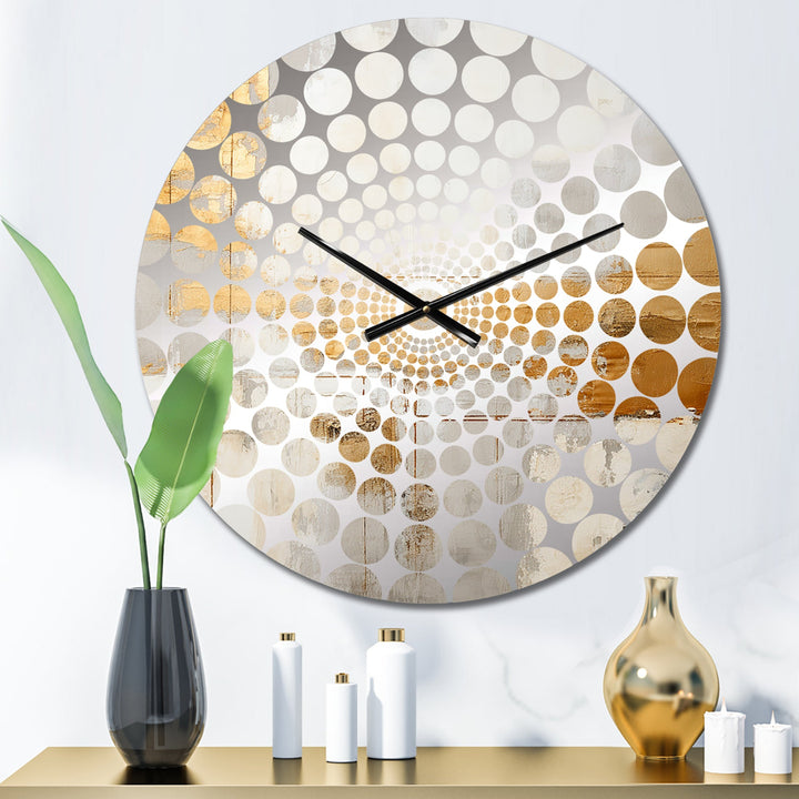 Lakehouse Foilage Solitude II - Landscapes Metal Wall Clock