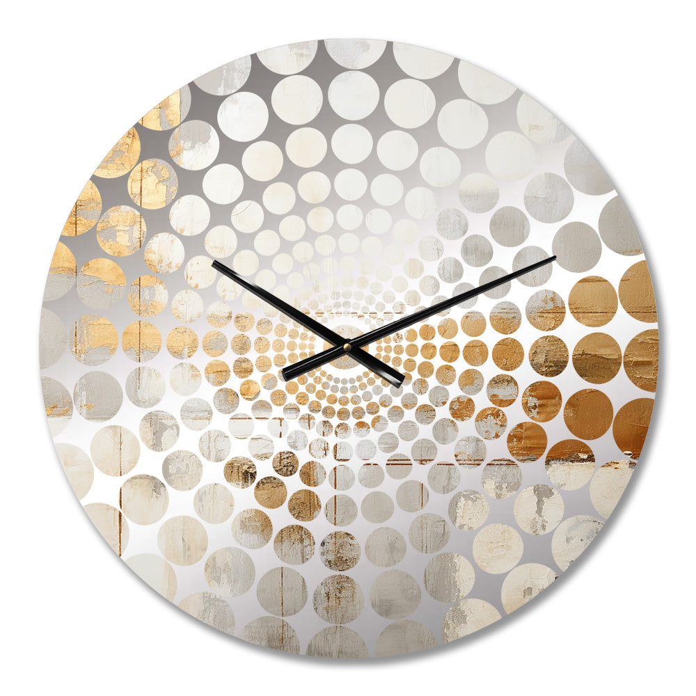 Lakehouse Foilage Solitude II - Landscapes Metal Wall Clock