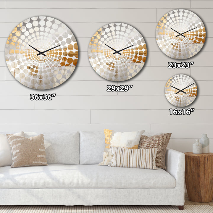 Lakehouse Foilage Solitude II - Landscapes Metal Wall Clock
