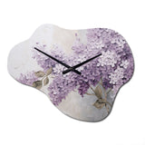 Beautiful Lilac Dreamscape - Asymmetric Metal Wall Clock