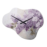 Beautiful Lilac Dreamscape - Asymmetric Metal Wall Clock