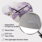 Beautiful Lilac Dreamscape - Asymmetric Metal Wall Clock