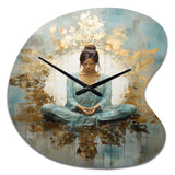 Zen Meditation Position I - Asymmetric Metal Wall Clock