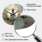 Zen Meditation Position I - Asymmetric Metal Wall Clock