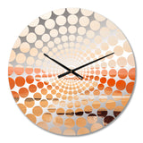 Brown Minimalism Canyon Calm - Landscapes Metal Wall Clock
