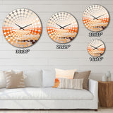 Brown Minimalism Canyon Calm - Landscapes Metal Wall Clock