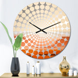 Brown Minimalism Canyon Calm I - Landscapes Metal Wall Clock