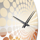 Brown Minimalism Canyon Calm I - Landscapes Metal Wall Clock