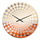 Brown Minimalism Canyon Calm I - Landscapes Metal Wall Clock