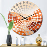 Brown Minimalism Canyon Calm III - Landscapes Metal Wall Clock