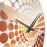 Brown Minimalism Canyon Calm III - Landscapes Metal Wall Clock