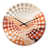 Brown Minimalism Canyon Calm III - Landscapes Metal Wall Clock