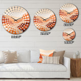 Brown Minimalism Canyon Calm III - Landscapes Metal Wall Clock