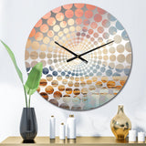 Pastel Plains Of Tranquility - Abstract Metal Wall Clock