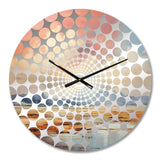 Pastel Plains Of Tranquility - Abstract Metal Wall Clock
