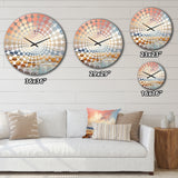 Pastel Plains Of Tranquility - Abstract Metal Wall Clock