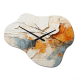 Minimalism Modern Scandinavian Serenity Art - Asymmetric Metal Wall Clock