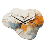 Minimalism Modern Scandinavian Serenity Art - Asymmetric Metal Wall Clock