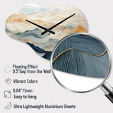 Majestic Mountain Peaks - Asymmetric Metal Wall Clock