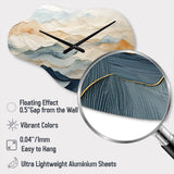 Majestic Mountain Peaks - Asymmetric Metal Wall Clock