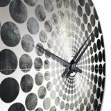 Music Cymbals Resonance Metallic Silver - Music Metal Wall Clock