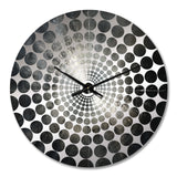 Music Cymbals Resonance Metallic Silver - Music Metal Wall Clock