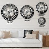 Music Cymbals Resonance Metallic Silver - Music Metal Wall Clock