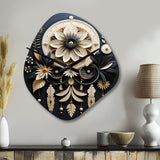 Native American Dream Catcher I - Asymmetric Metal Wall Clock