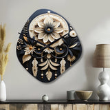 Native American Dream Catcher I - Asymmetric Metal Wall Clock