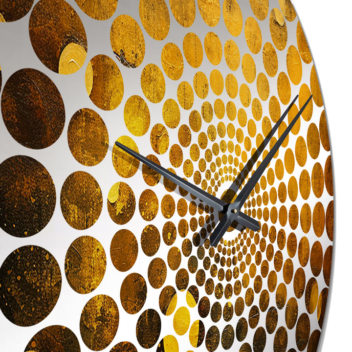 Amber Asteroids Solar System Space - Fantasy Metal Wall Clock