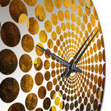 Amber Asteroids Solar System Space - Fantasy Metal Wall Clock
