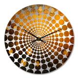 Amber Asteroids Solar System Space - Fantasy Metal Wall Clock