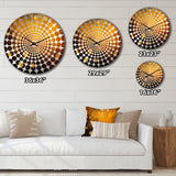 Amber Asteroids Solar System Space - Fantasy Metal Wall Clock