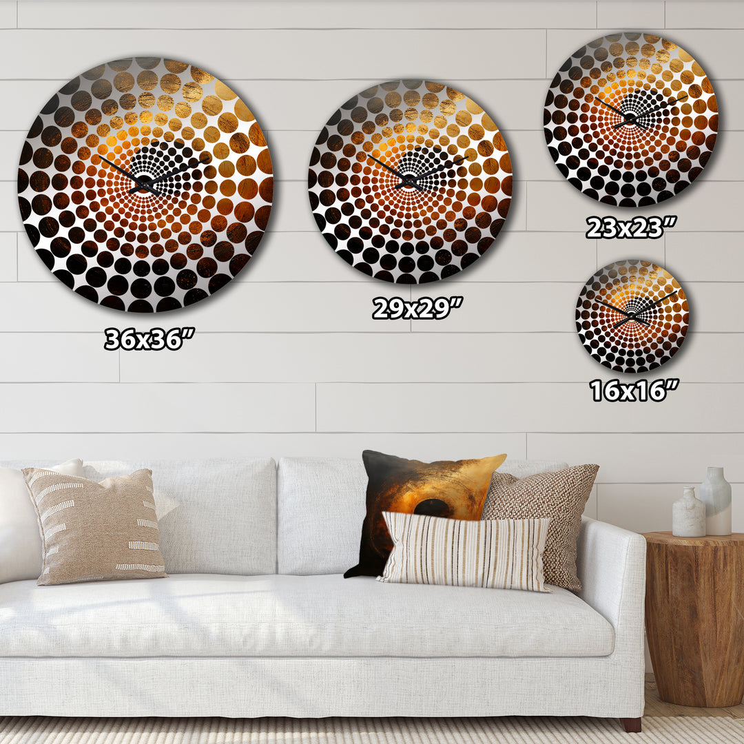 Bronze Blackhole Solar System I - Fantasy Metal Wall Clock
