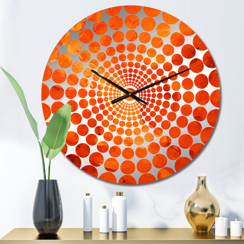 Sizzling Popcorn Symphony I - Food & Beverage Metal Wall Clock
