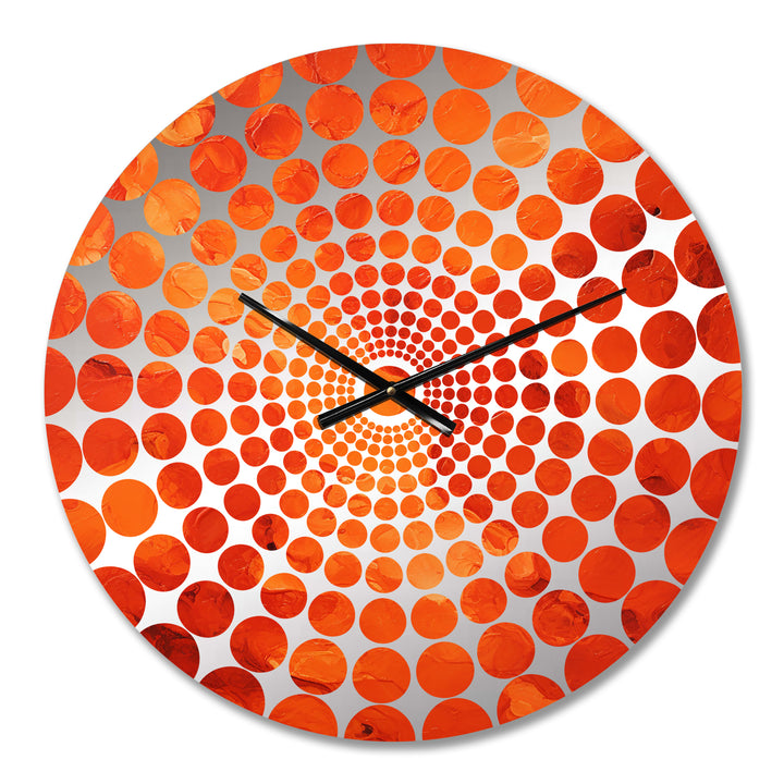 Sizzling Popcorn Symphony I - Food &amp; Beverage Metal Wall Clock