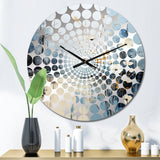 Minimalism Stormy Prairies Wonderland Reverie II - Landscapes Metal Wall Clock