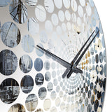 Minimalism Stormy Prairies Wonderland Reverie II - Landscapes Metal Wall Clock