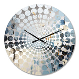 Minimalism Stormy Prairies Wonderland Reverie II - Landscapes Metal Wall Clock