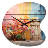 Rainbow Urban Door - Asymmetric Metal Wall Clock